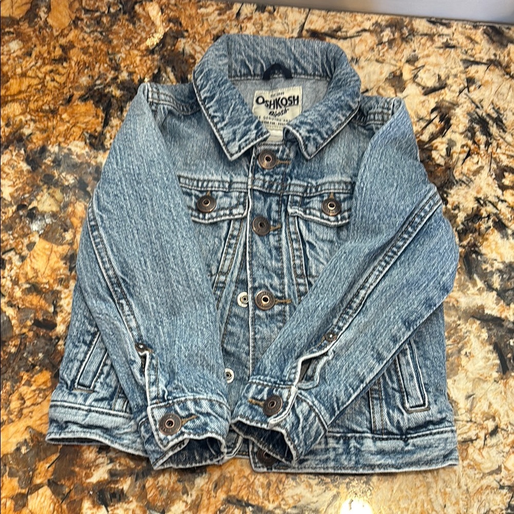 OshKosh B'gosh Light Blue Jean Jacket Classic Trucker Style